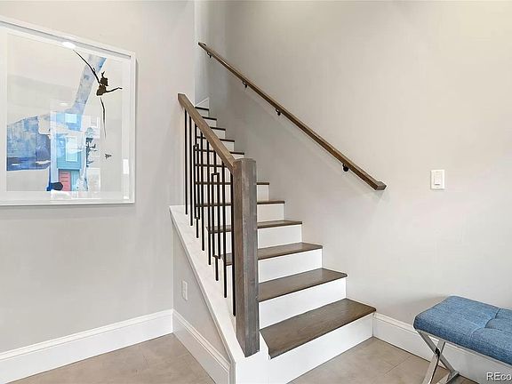 Stairway from entry level.