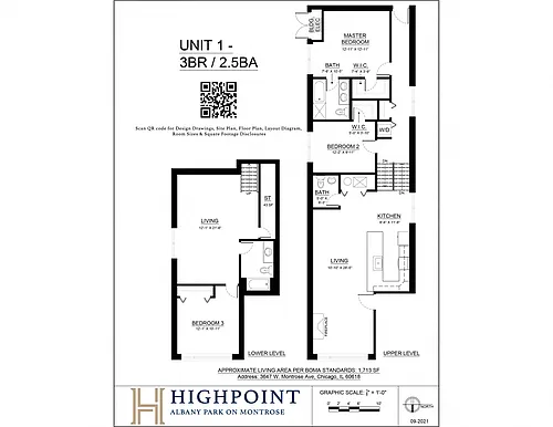 Floor plan 3 Bed 2.5 Bath
