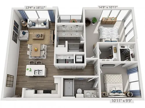 Floor plan E1