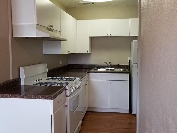 Kitchen includes gas stove, refrigerator, dishwasher and pantry