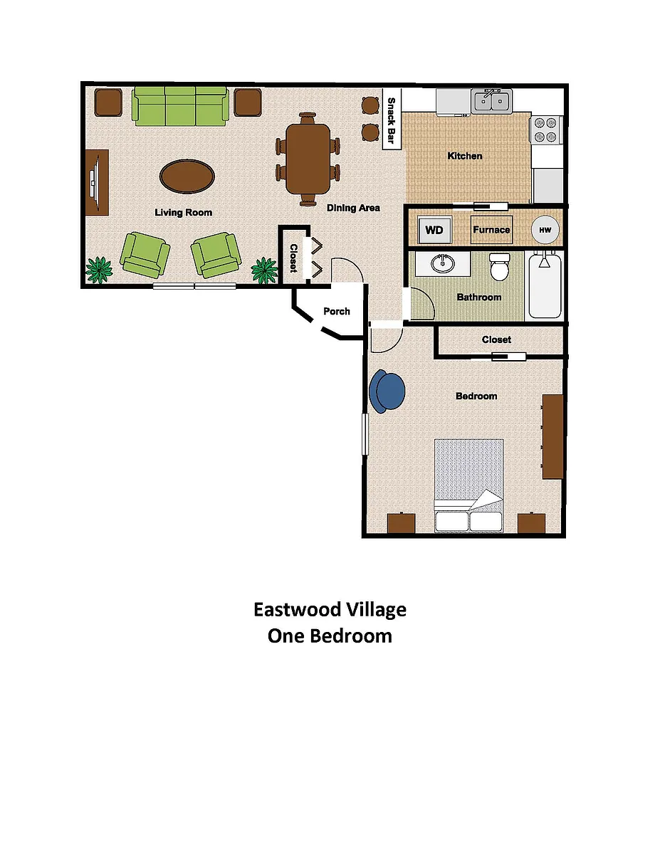 Floor plan One bedroom