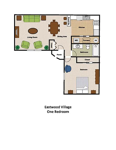 Floor plan One bedroom