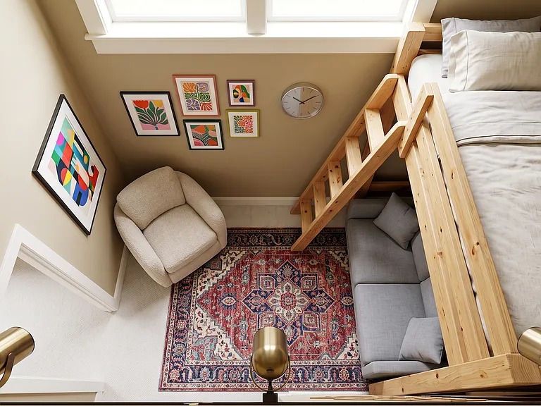 Mezzanine Level (btw. 1st and 2nd) - Bonus Room