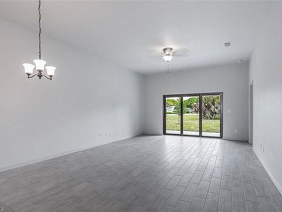 Spacious dining and living area