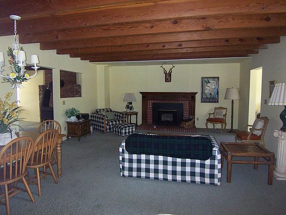 spacious living room with family room to west