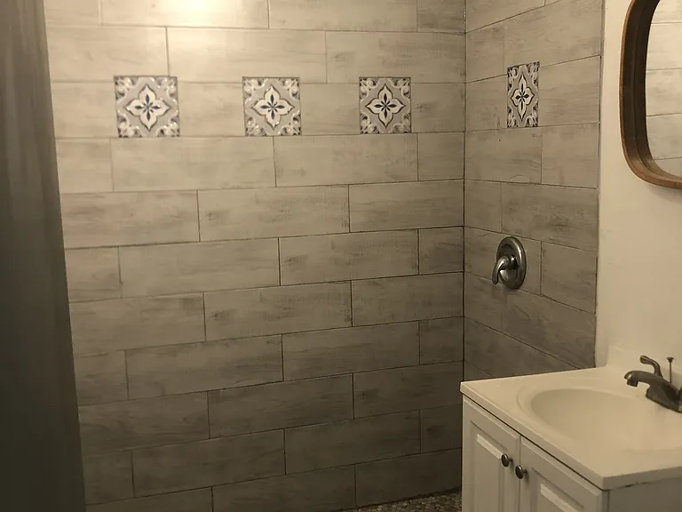 Large family bathroom.
