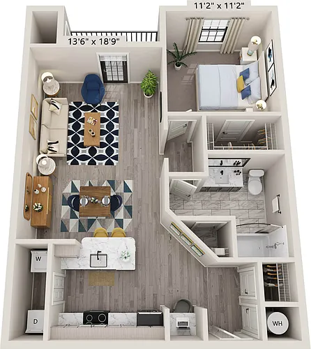 Floor plan Coach Upgraded