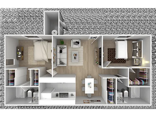 Floor plan Two Bedroom / Two Bath