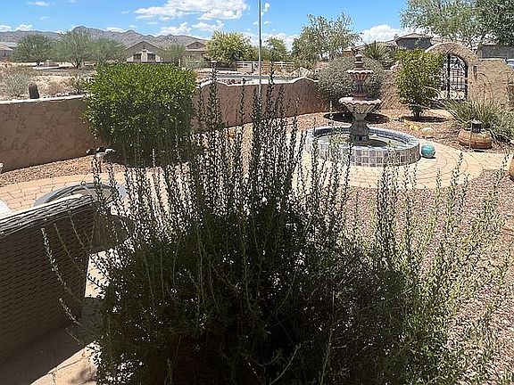 View - covered front patio