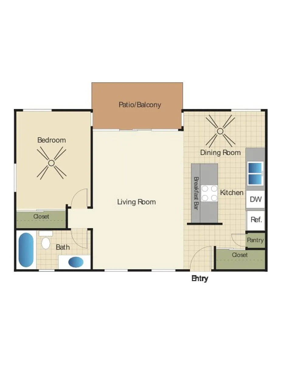 Floor plan 1X1