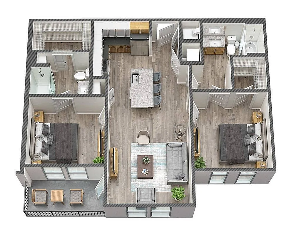Floor plan Beaumont (B1)