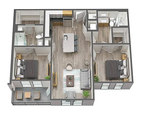 Floor plan Beaumont (B1)