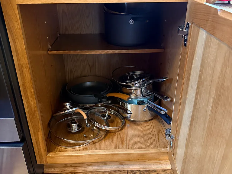 Wide variety of cookware.