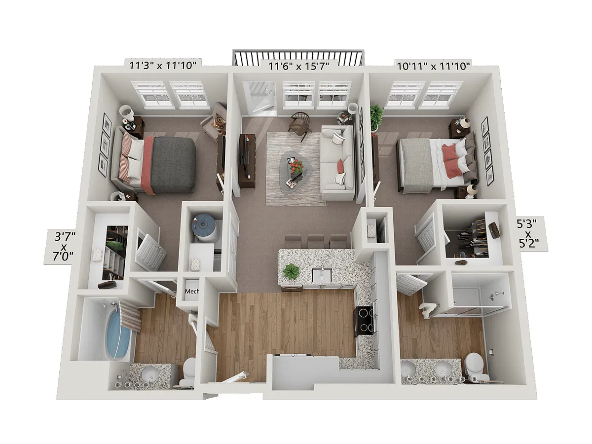 Floor plan B1 - Lagoon