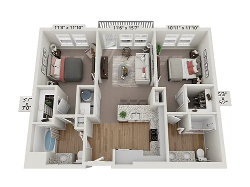 Floor plan B1 - Lagoon