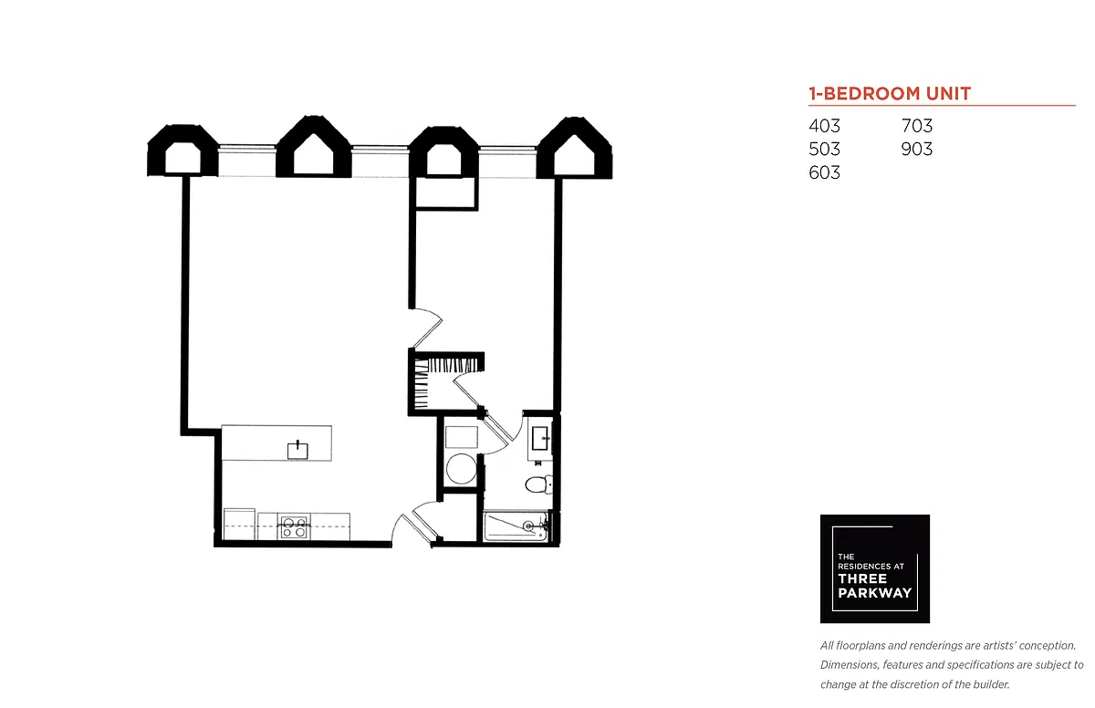 Floor plan 2bd - Style 1