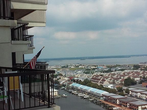 Bay view from balcony-dinning room