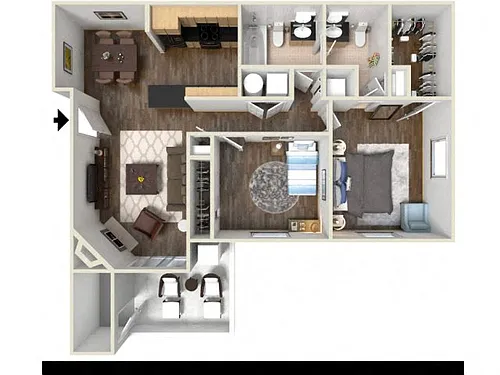 Floor plan 2B
