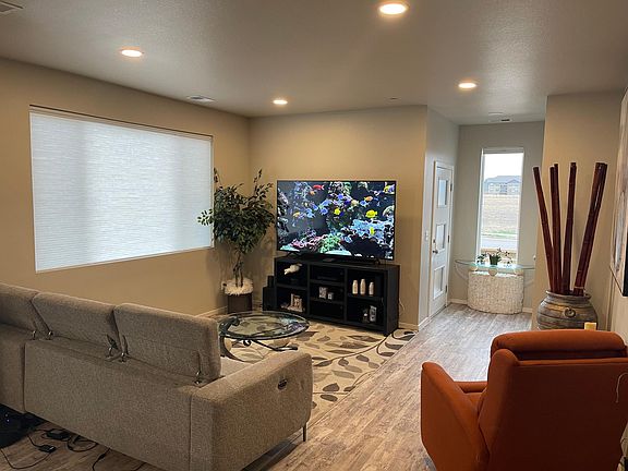 Front door entrance into the living room