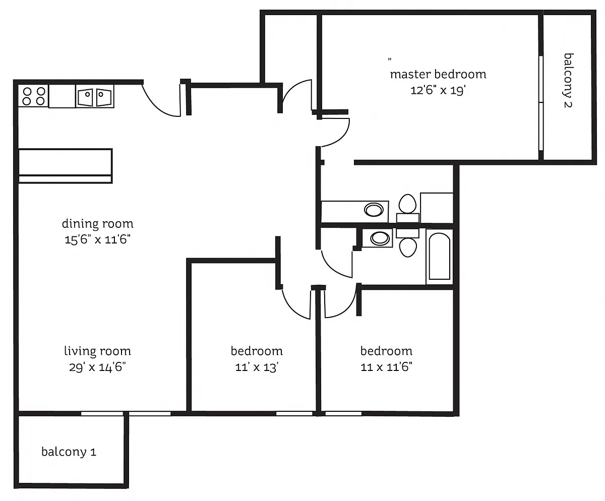 Floor plan The Tarnhill-Renovated