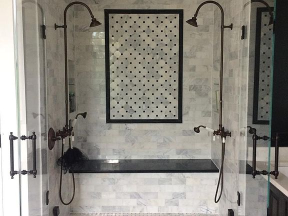 double steam shower
