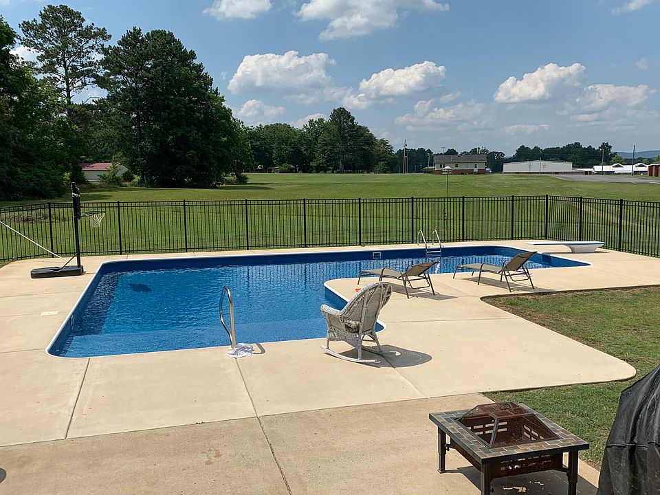 Pool view from main house porch.