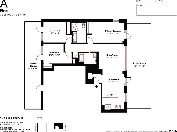 2nd image of 146 Pierrepont St APT 14A