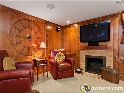 Lower Level Media Room with Pioneer Elite 50" TV