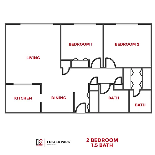 Floor plan 2 Bedroom