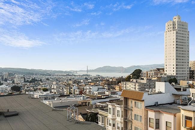 Northwest facing view of Golden Gate Bridge