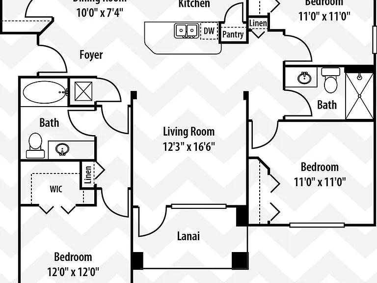Trinity Exchange - Pelican - 2 Beds - 2 Baths - 1256 Sq. ft.