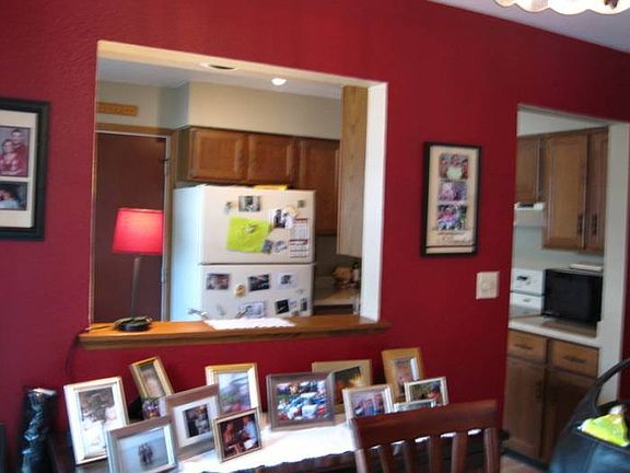 View into kitchen
