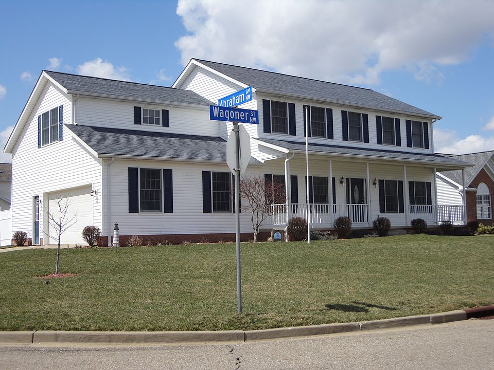 Home is nicely situated on a corner lot