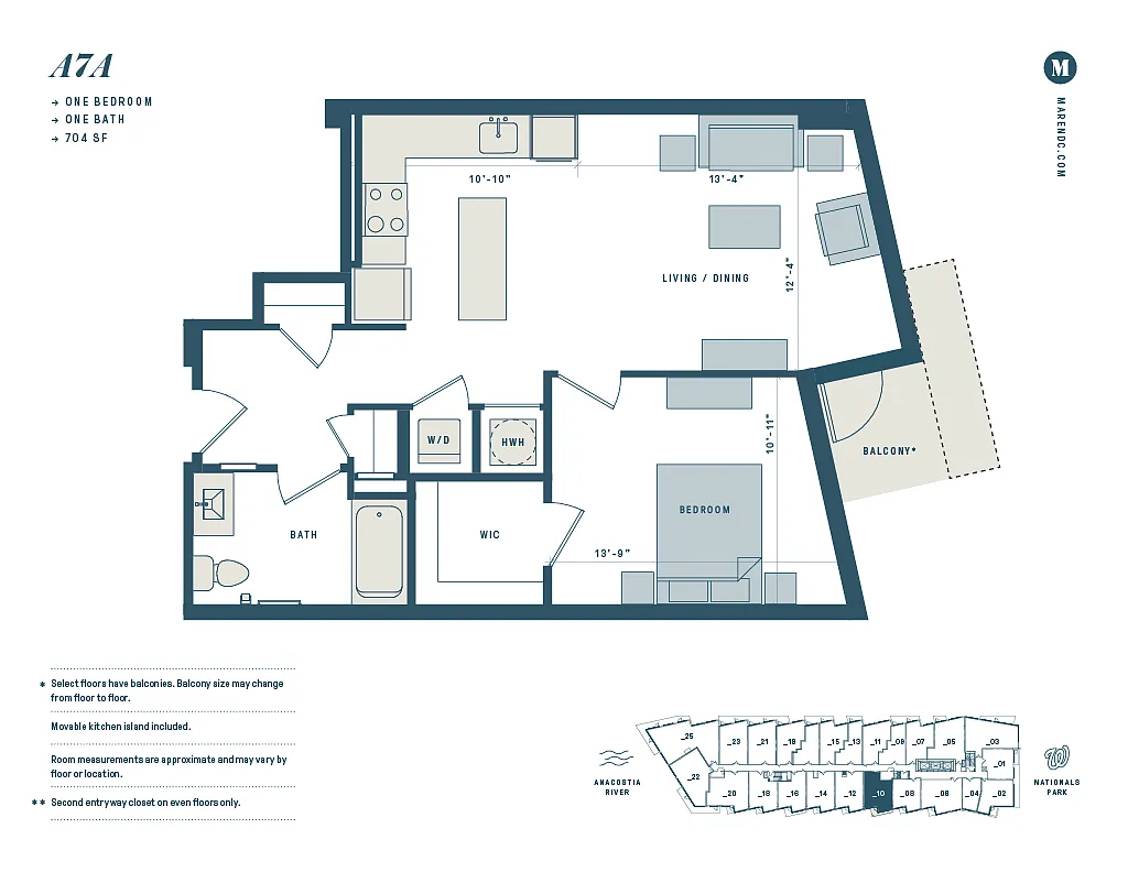 Floor plan A7A