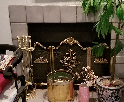 Fireplace in living room