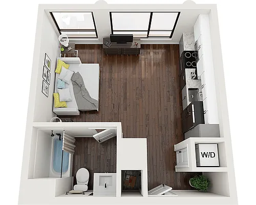 Floor plan Studio E1A22