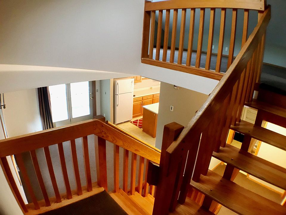 Open floor plan between living and play spaces
