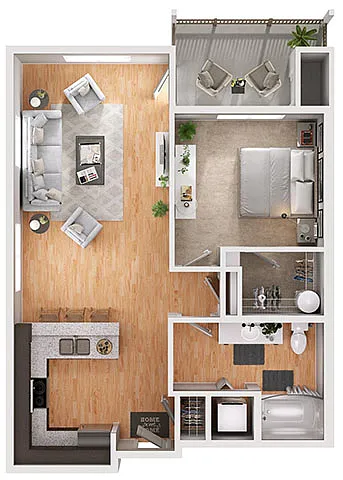 Floor plan A1B