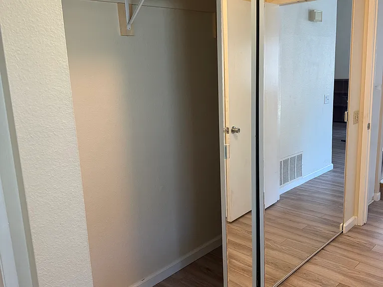 Master bedroom double-doored extra large closet