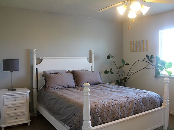 Master bedroom with beautiful view of Mt. Timpanogos