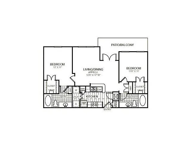 Floor plan The River Walk (B1)