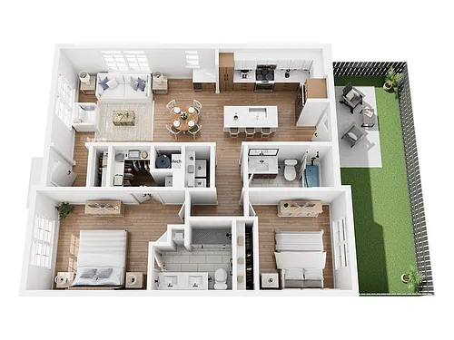 Floor plan Cottage - B