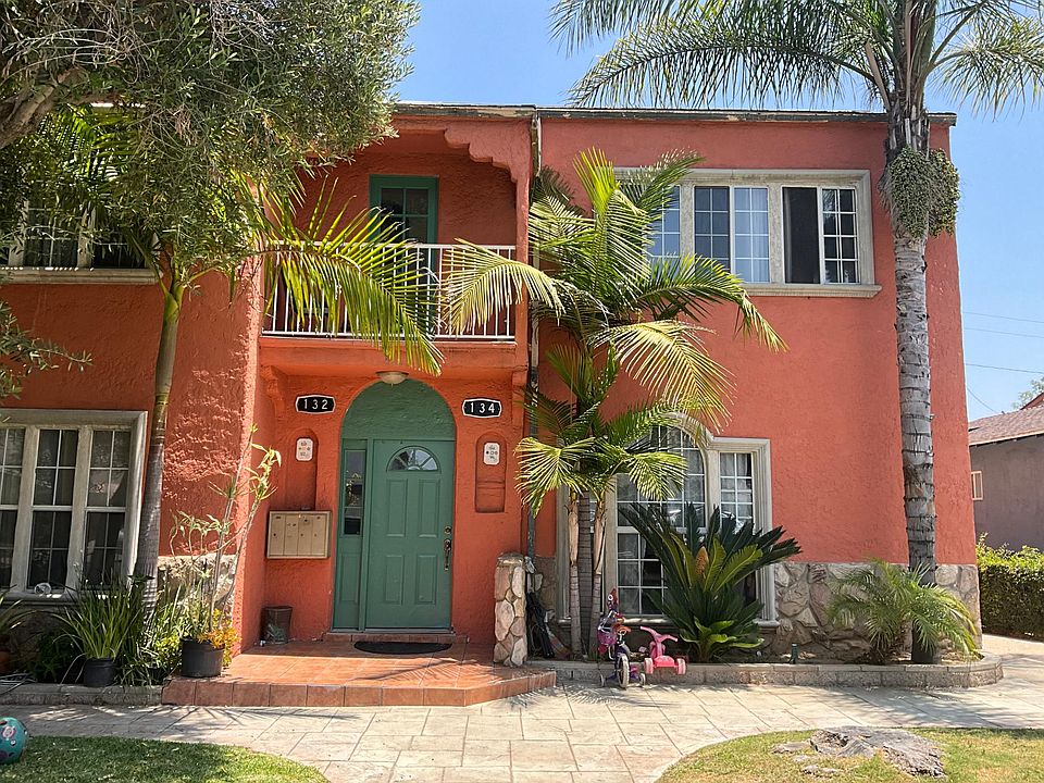 Front of the complex unit is upstairs to the right