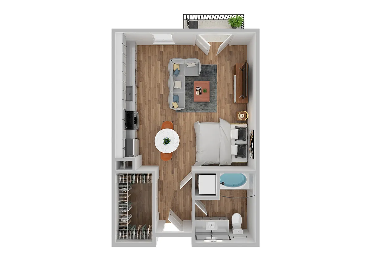 Floor plan S1A - Renovated