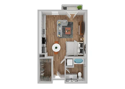 Floor plan S1A - Renovated