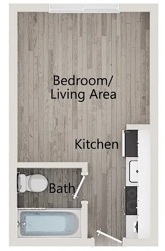 Floor plan Studio Micro
