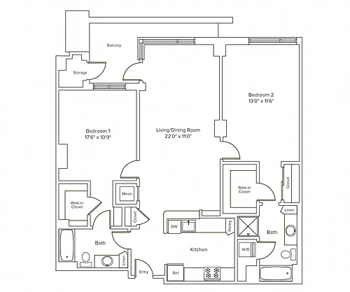 Floor plan B16