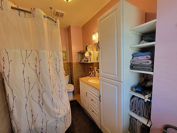 Full bath with storage