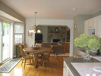 Additional eating area convenient to the kitchen