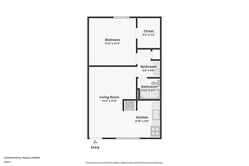 Floor plan 1X1